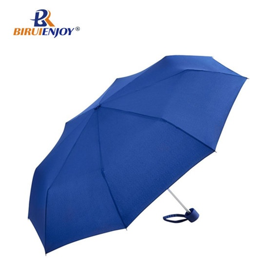 3 folding umbrella aluminum blue/navy 21 inch