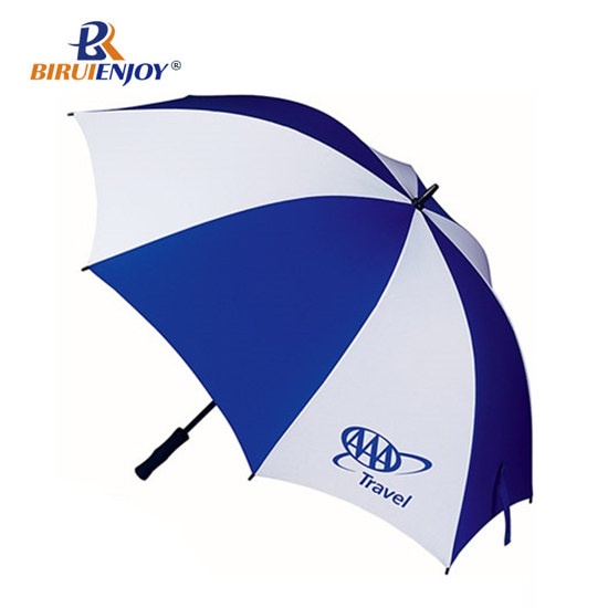 Umbrella 48 Inch Classic Stick Umbrella blue white with logo