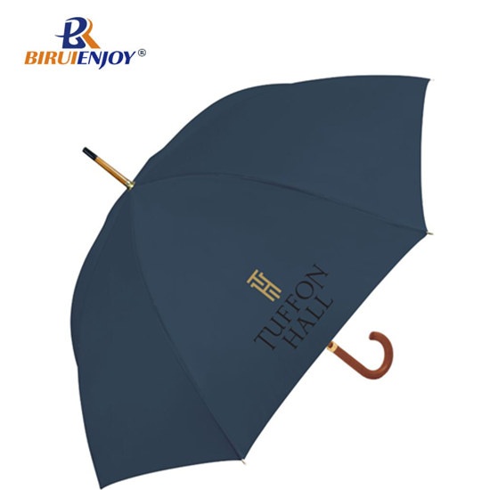 Arc Cherry Wood Handle Stick Umbrella with logo printing