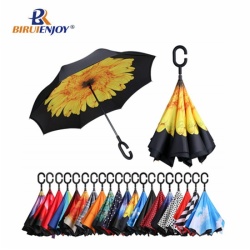 custom inverted umbrella upside down for car