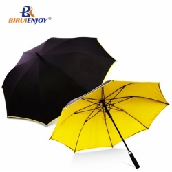 Fashion golf umbrella double layer with trim