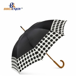 23 inch fashion straight umbrella wood handle