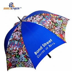 Windproof golf umbrella all over imprint