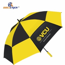 30 inch Vented golf umbrella full fiber pongee auto open