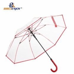 24 inch transparent umbrella clear POE