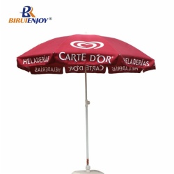 Arc 200 cm large sun umbrella with logo with flap